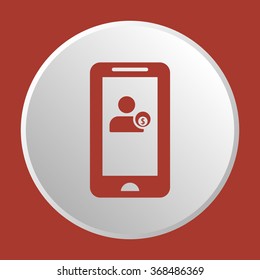  business  icon, vector illustration. Flat design style.