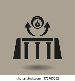 
  business icon, vector illustration. Flat design style.