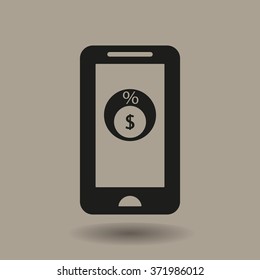  business  icon, vector illustration. Flat design style 