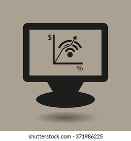 
 business .Icon vector illustration. Flat design style