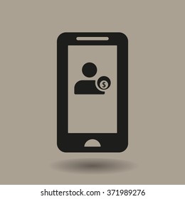 , business   icon, vector illustration. Flat design style.