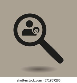   business  icon, vector illustration. Flat design style.