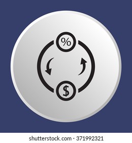  business   icon, vector illustration. Flat design style.