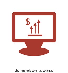  business. Icon, vector illustration. Flat design  