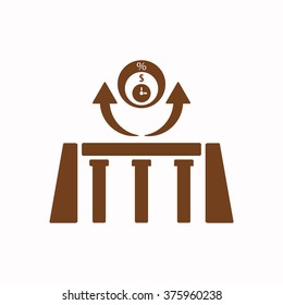   business icon, vector illustration. Flat design 