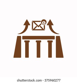   business icon, vector illustration. Flat design  