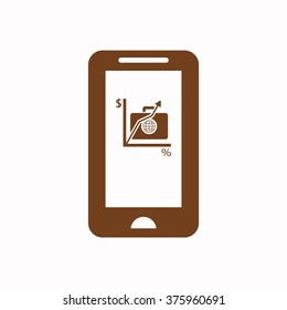  business  icon, vector illustration. Flat design  