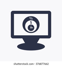  business Icon, vector illustration. Flat design 