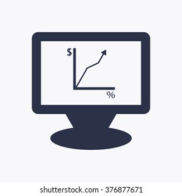  business Icon, vector illustration. Flat design 