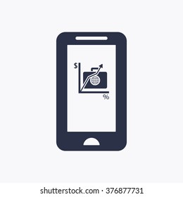  business Icon, vector illustration. Flat design  