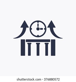
 business icon, vector illustration.  Flat design  