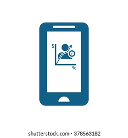  business Icon, vector illustration. Flat design style