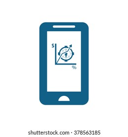  business Icon, vector illustration. Flat design style