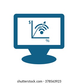  business Icon, vector illustration. Flat design style