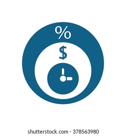  business Icon, vector illustration. Flat design style