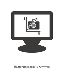  business Icon, vector illustration. Flat design style