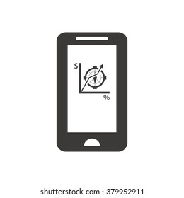  business Icon, vector illustration. Flat design style
