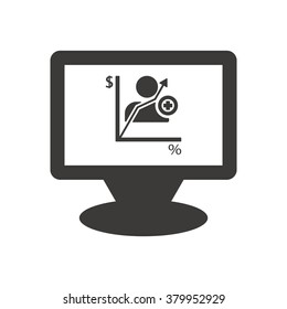 business Icon, vector illustration. Flat design style