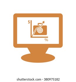  business Icon, vector illustration. Flat design style