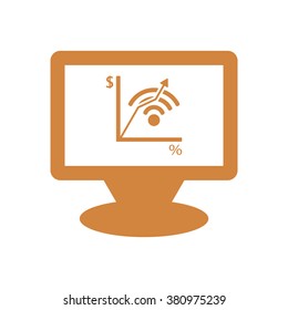  business Icon, vector illustration. Flat design style