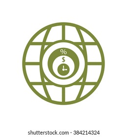  business Icon, vector illustration. Flat design style
