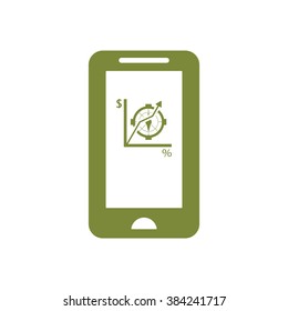  business Icon, vector illustration. Flat design style