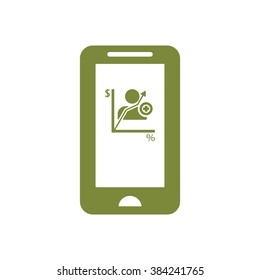  business Icon, vector illustration. Flat design style
