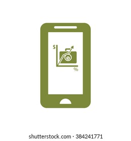  business Icon, vector illustration. Flat design style