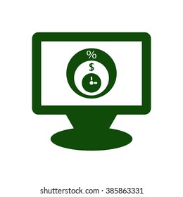  business Icon, vector illustration. Flat design style