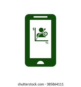  business Icon, vector illustration. Flat design style