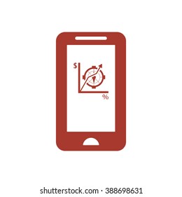  business Icon, vector illustration. Flat design style