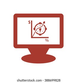  business Icon, vector illustration. Flat design style