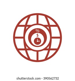  business Icon, vector illustration. Flat design style