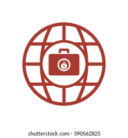  business Icon, vector illustration. Flat design style