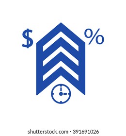  business  icon, vector illustration. Flat design style