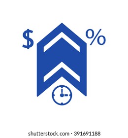  business  icon, vector illustration. Flat design style 