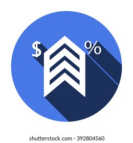  business  icon, vector illustration. Flat design style 
