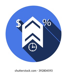  business  icon, vector illustration. Flat design style 