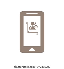  business Icon, vector illustration. Flat design style