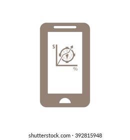  business Icon, vector illustration. Flat design style