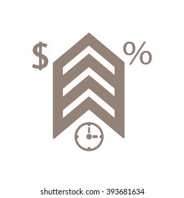  business  icon, vector illustration. Flat design style