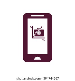  business Icon, vector illustration. Flat design style