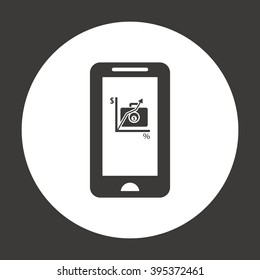  business Icon, vector illustration. Flat design style