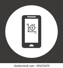  business Icon, vector illustration. Flat design style