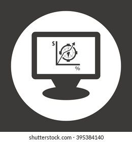  business Icon, vector illustration. Flat design style