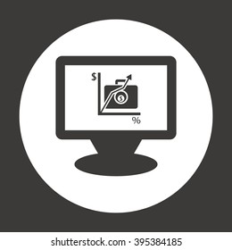  business Icon, vector illustration. Flat design style