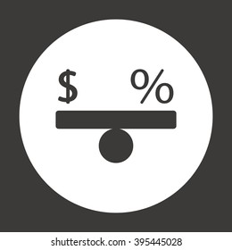  business  icon, vector illustration. Flat design style