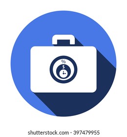  business Icon, vector illustration.  Flat design style