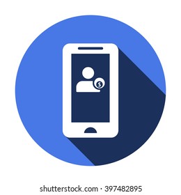  business Icon, vector illustration. Flat design style