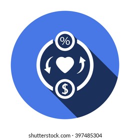  business   icon, vector illustration. Flat design  